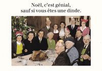 Carte humour Noël de Cath Tate - Noël, c'est génial, sauf ... - 10.5x15 cm